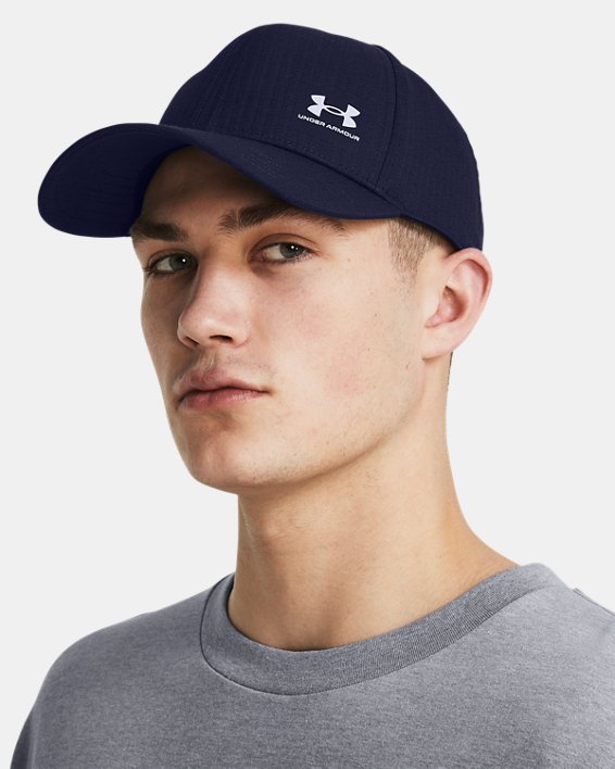 หมวกแก๊ป UA ArmourVent Adjustable สำหรับผู้ชาย in Blue image number 2